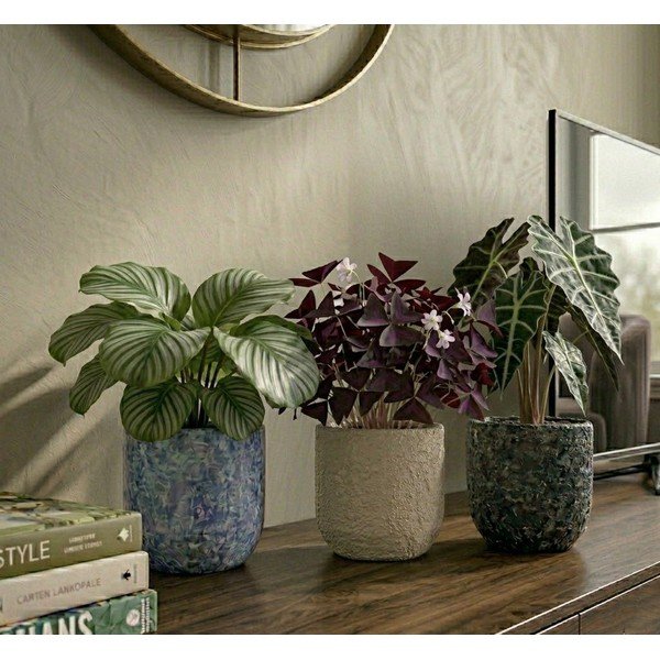 Ghiveci decorativ din ceramică handmade ø 18 cm Almada – Ego Dekor-image-1