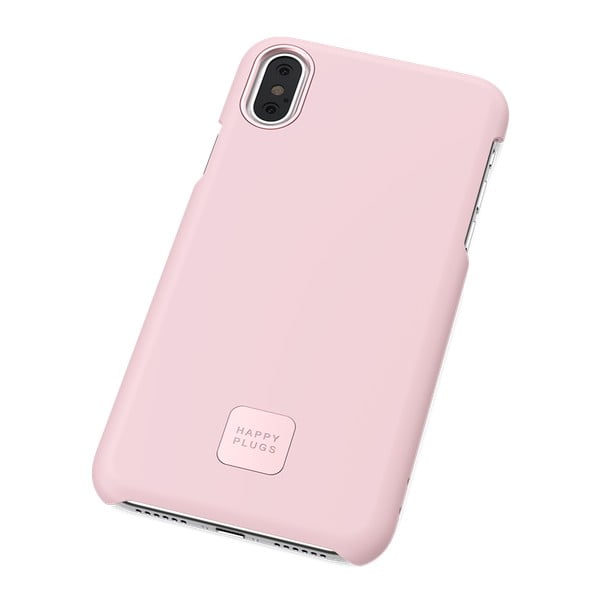 Husă telefon pentru iPhone X și XS Happy Plugs Slim, roz