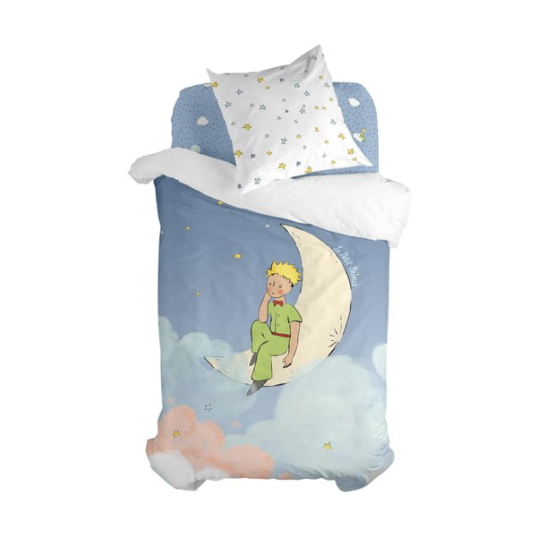 Lenjerie de pat pentru copii din bumbac pentru pat de o persoană 140x200 cm La lune – Mr. Fox