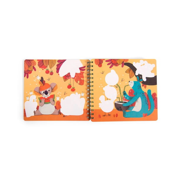 Carte de colorat cu apă Dans la Jungle - Moulin Roty-image-4