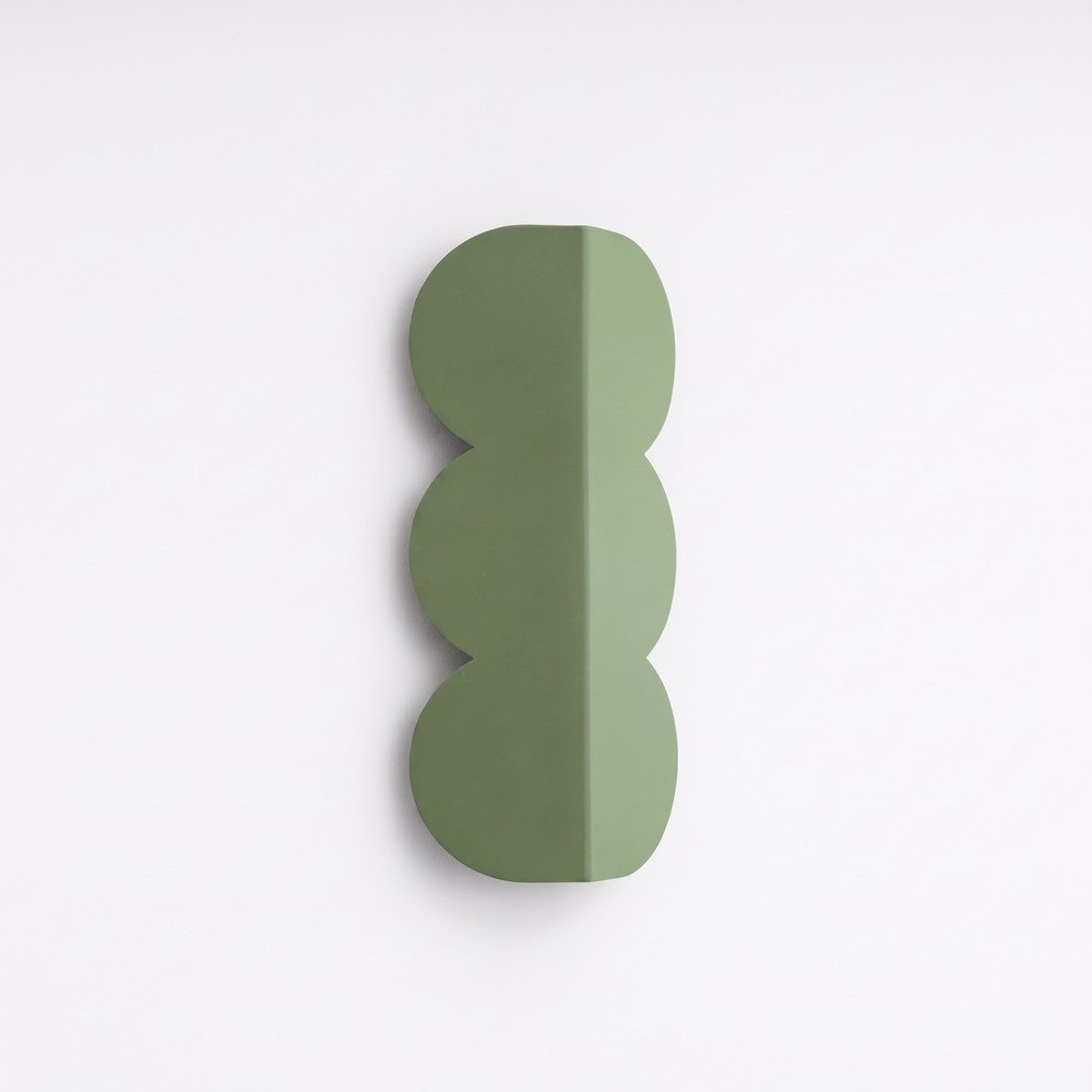 Aplică de perete verde salvie din aluminiu BISCUIT – Thoro