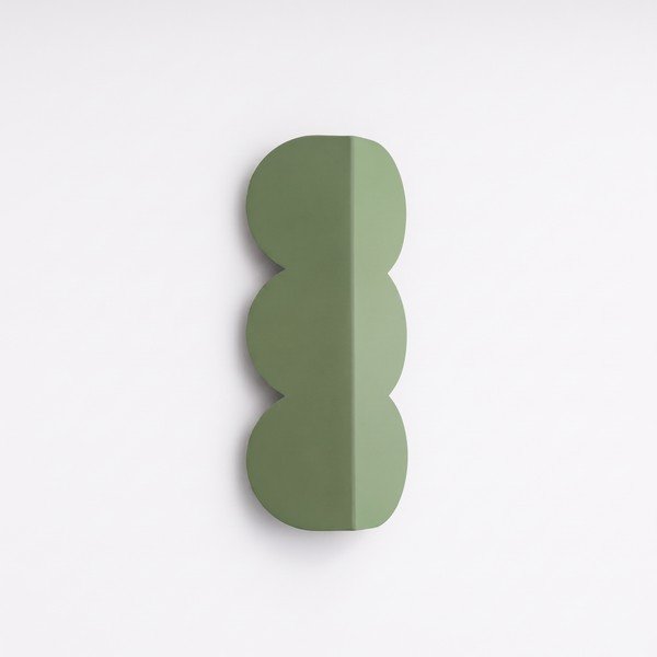 Aplică de perete verde salvie din aluminiu BISCUIT – Thoro