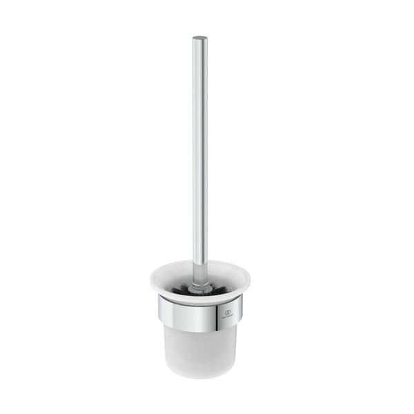 Perie de WC argintiu-lucios de montat pe perete din metal Conca – Ideal Standard-image-2