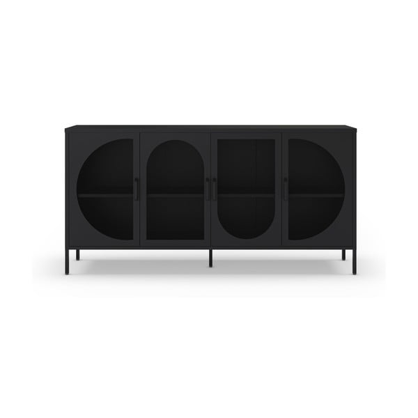 Comodă neagră 160x90 cm Tayra – Marckeric