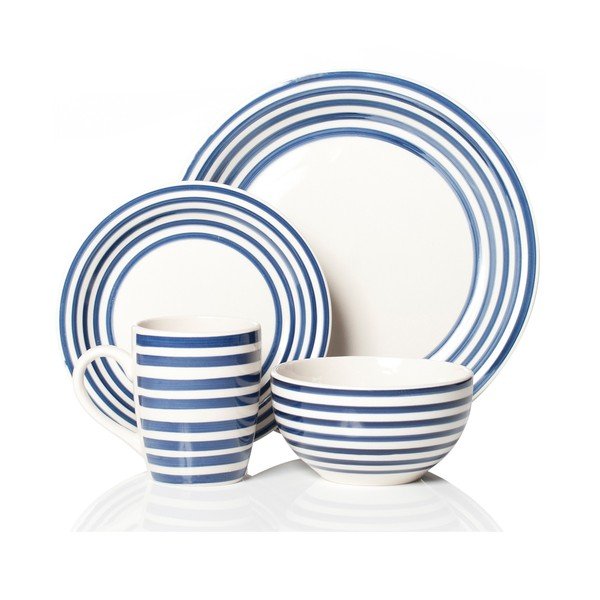 Set veselă Portabello Blue, 16 buc.