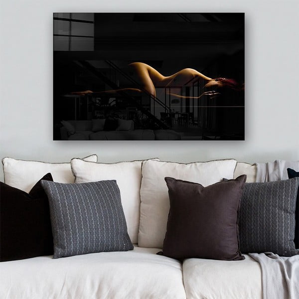 Tablou din sticlă 100x70 cm Silhouette – Wallity-image-1