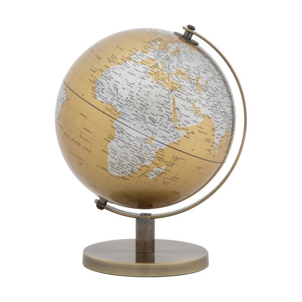 Decorațiune pentru masă Mauro Ferretti Globe, înălțime 28 cm, auriu-argintiu-image-2