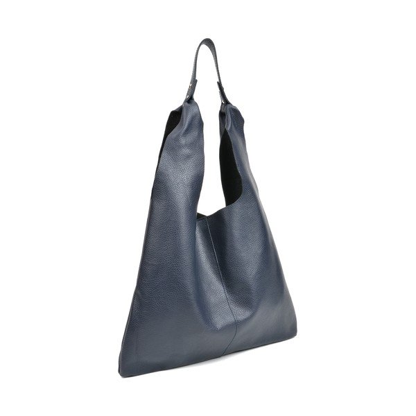 Geantă din piele Sofia Cardoni Hobo, albastru închis-image-1