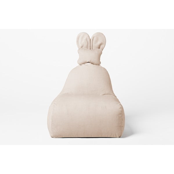 Fotoliu puf pentru copii bej Funny Bunny – The Brooklyn Kids-image-2