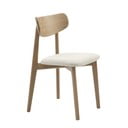 Scaun de dining crem/în culoare naturală Elim – Unique Furniture
