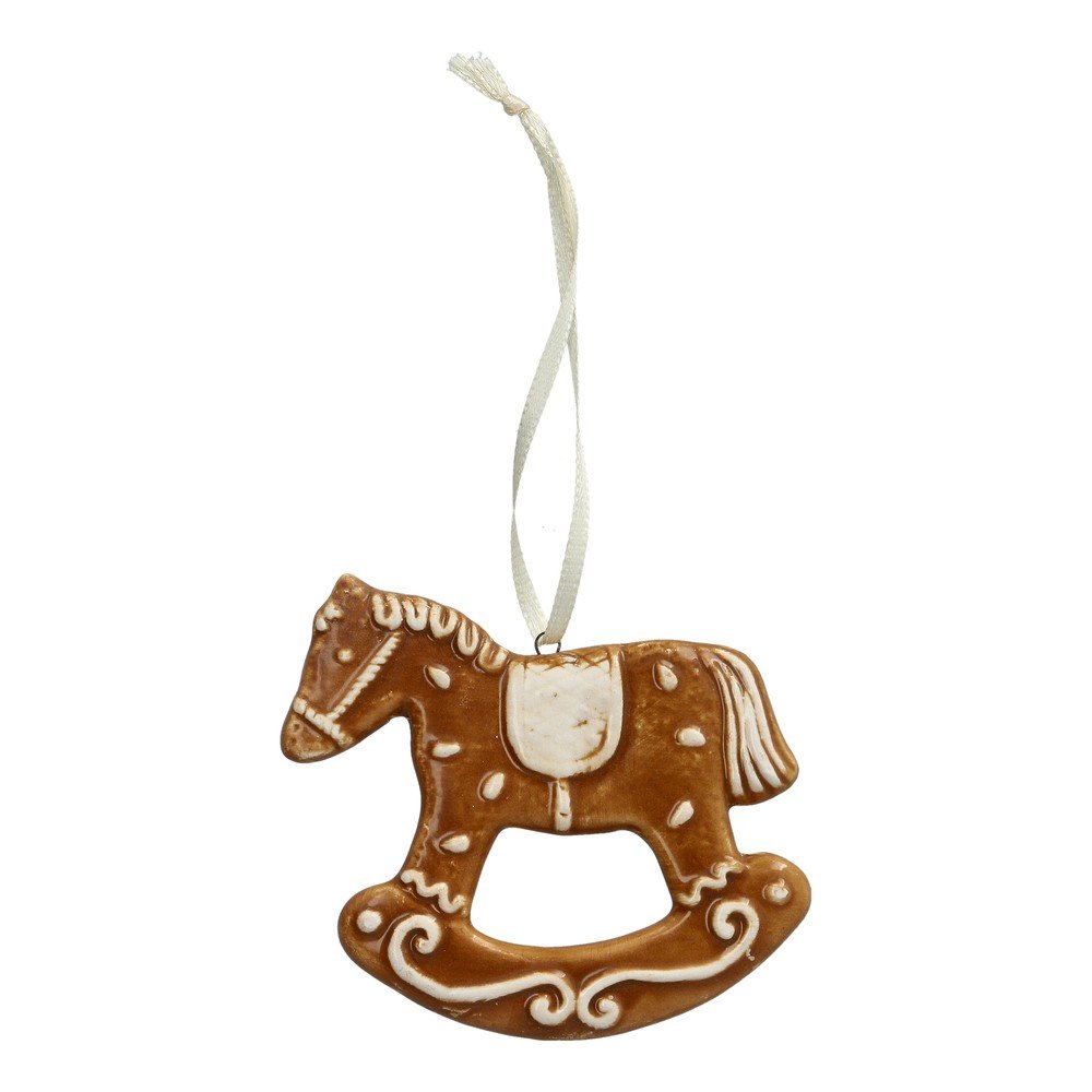 Ornament de Crăciun din ceramică 10 cm Vinterby – Dakls