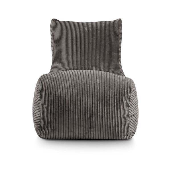 Fotoliu bean bag cărămiziu cu tapițerie din catifea reiată Lounge – SLOWDOWN-image-2