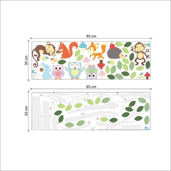 Set autocolante Ambiance Monkey-image-2