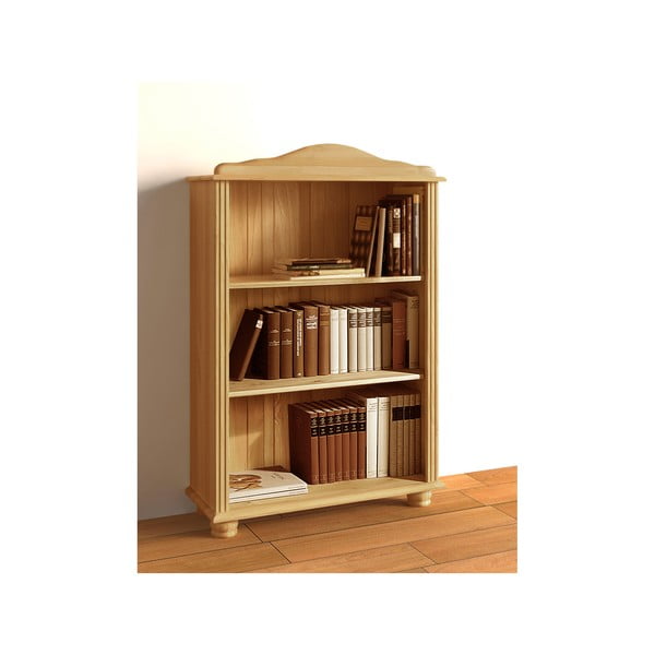 Bibliotecă în culoare naturală din lemn de pin 77x116 cm Ella – Støraa-image-1