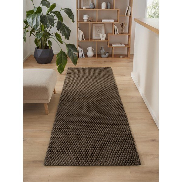 Covor tip traversă pentru interior și exterior maro închis 80x250 cm Southwark – Ted Baker-image-1