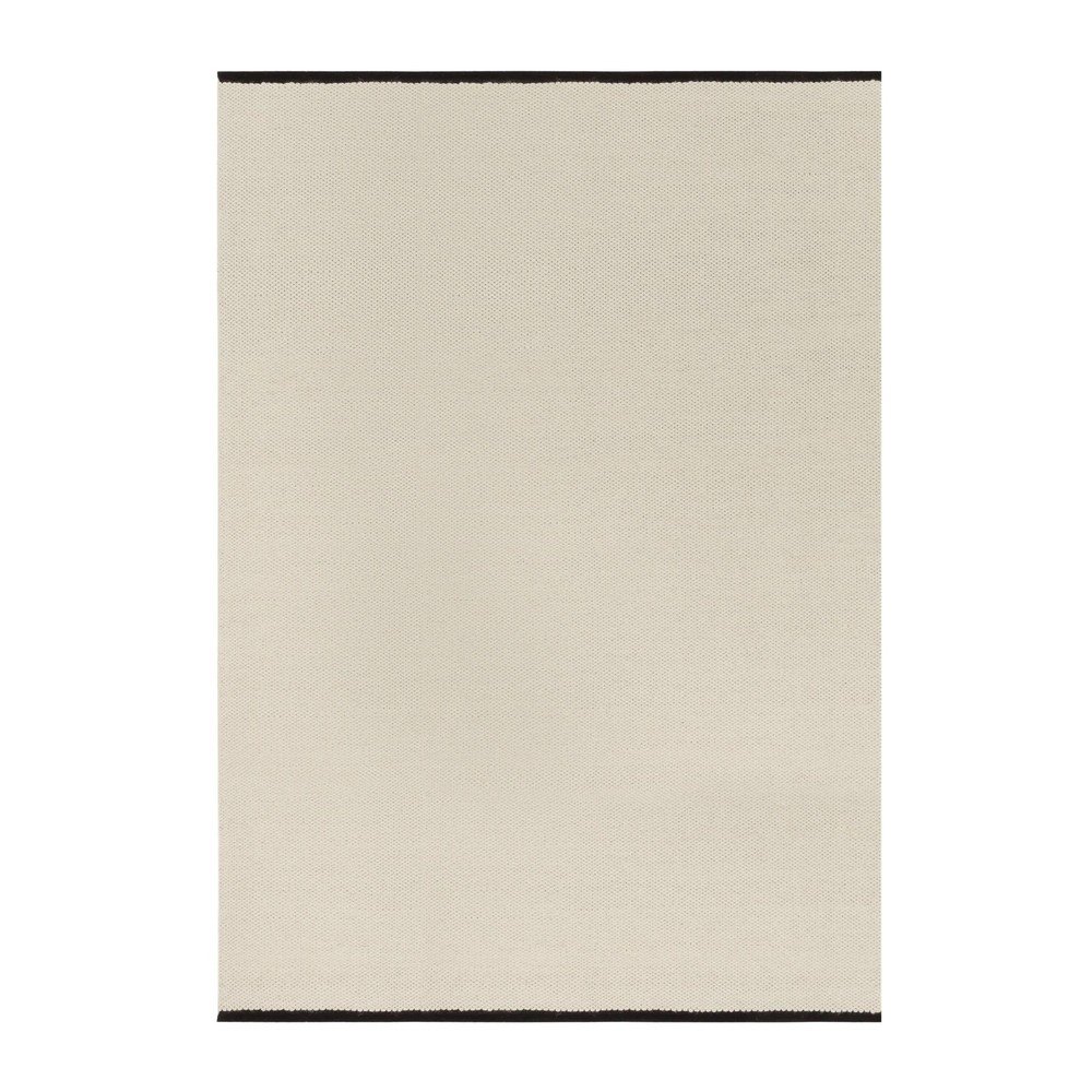 Covor bej țesut manual din lână 140x200 cm Mavi – noo.ma