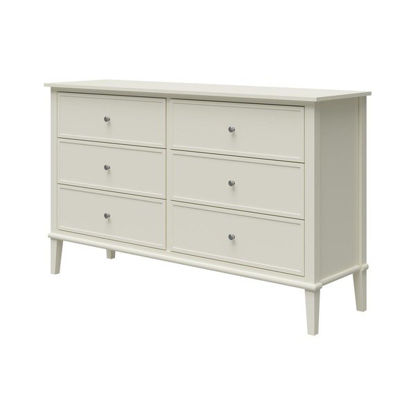 Comodă albă joasă 138x84 cm Franklin – Støraa-image-2