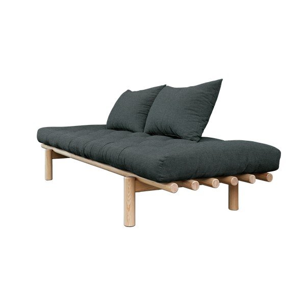 Canapea neagră 200 cm Pace - Karup Design-image-3
