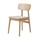 Scaun de dining bej/în culoare naturală Livo – Unique Furniture