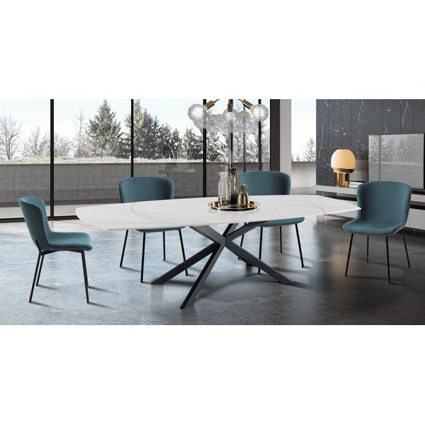 Scaune de dining petrol 2 buc. Snug – Tomasucci-image-1