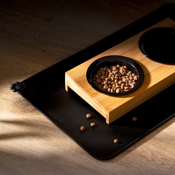 Bol cu suport  pentru câini, din bambus ø 16 cm – Love Story-image-1