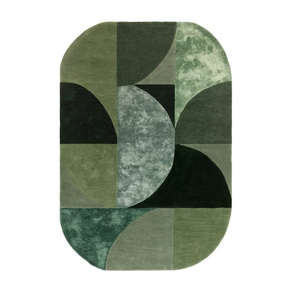 Covor verde închis din lână 200x300 cm Forest – Asiatic Carpets