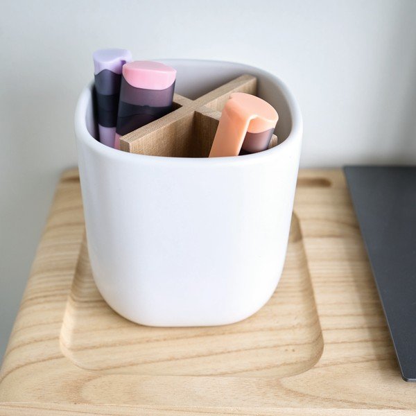 Organizator pentru papetărie din ceramică Eco Office – iDesign-image-1
