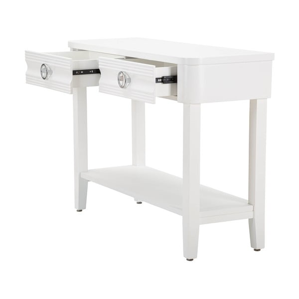 Masă consolă albă din lemn masiv de brad 40x110 cm Shine – Mauro Ferretti-image-3