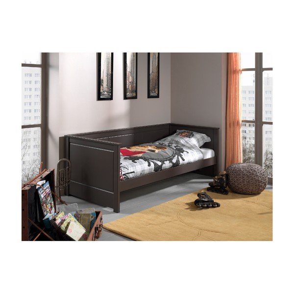 Pat pentru copii Vipack Captain, 90 x 200 cm, gri-image-1