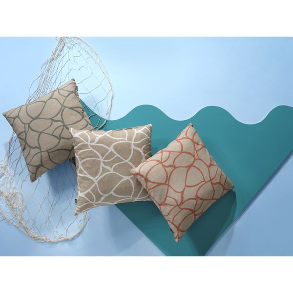 Pernă de grădină Hartman Pearl, 50 x 50 cm, bej - portocaliu-image-3