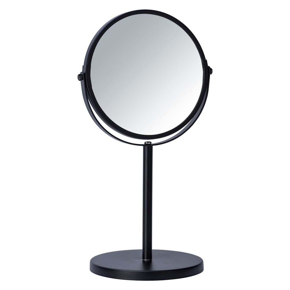 Oglindă cosmetică Wenko Assisi, ⌀ 17 cm, negru