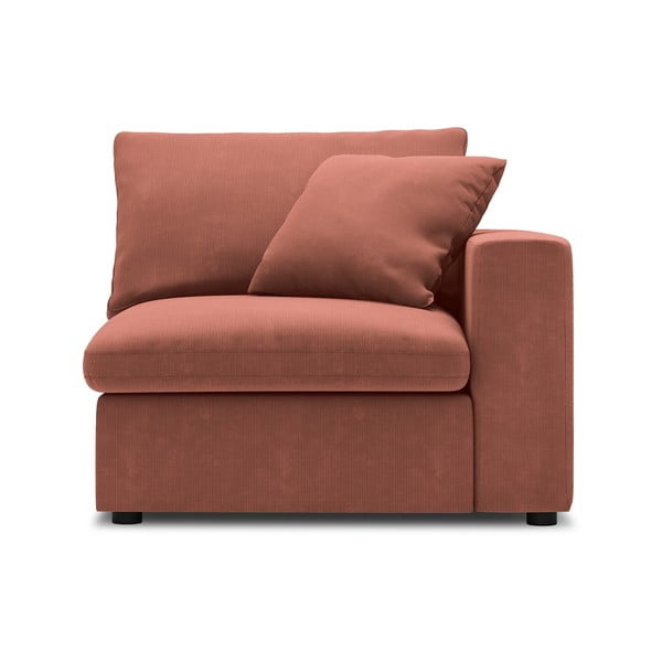 Modul cu tapițerie din catifea pentru canapea colț de dreapta Windsor & Co Sofas Galaxy, roz