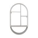 Raft gri deschis etajat din metal 35 cm Feira – House Nordic
