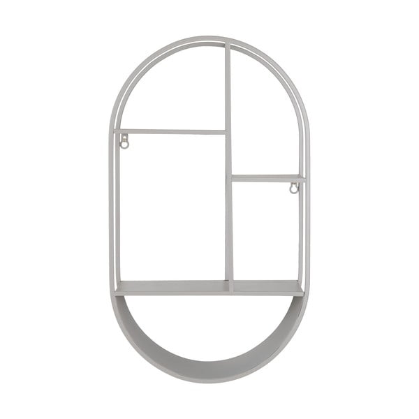 Raft gri deschis etajat din metal 35 cm Feira – House Nordic