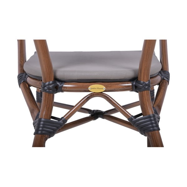 Scaun de grădină bej din metal Toskana – Garden Pleasure-image-3