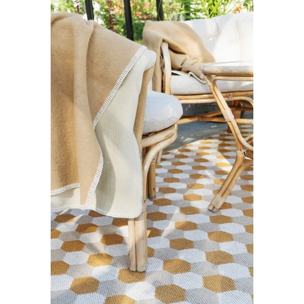 Covor pentru exterior și interior galben ocru 60x70 cm Dana Ochre – Pappelina-image-3