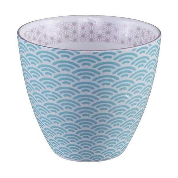 Ceașcă pentru ceai Tokyo Design Studio Star/Wave, 350 ml, alb-albastru