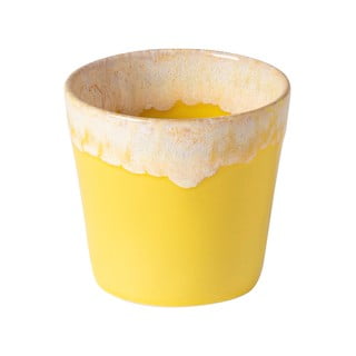 Cană pentru espresso din gresie ceramică Costa Nova, 200 ml, galben - alb