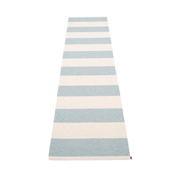 Covor tip traversă pentru interior și exterior albastru deschis/crem 70x300 cm Bob Blue Fog – Pappelina