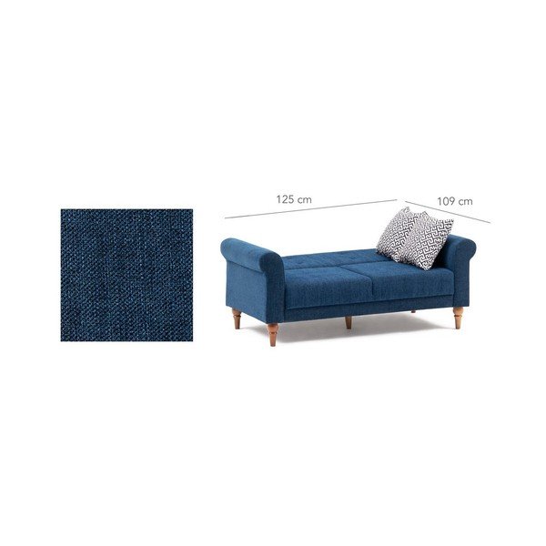 Canapea extensibilă Madona, albastru închis-image-2