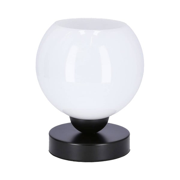 Veioză albă cu abajur din sticlă (înălțime 19 cm) Caldera – Candellux Lighting