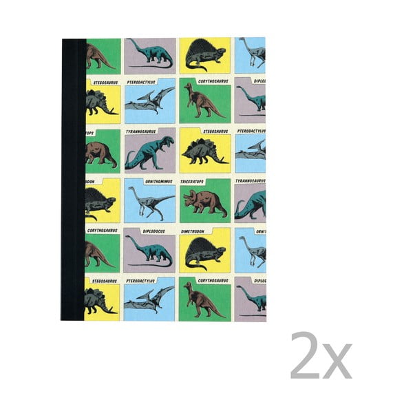 Set 2 caiete dictando cu modeldinozaur Rex London Prehistoric Land