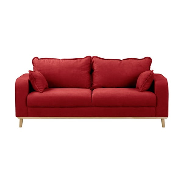 Canapea roșie 193 cm Beata – Ropez