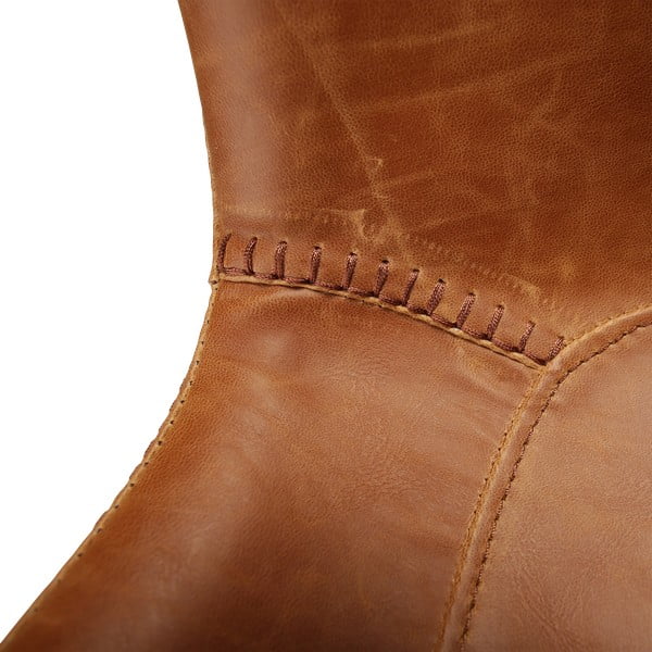 Scaun dining din piele artificială DAN–FORM Denmark Hype, maro-image-4