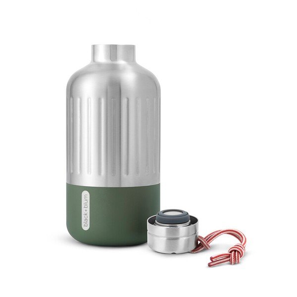 Sticlă termică argintie din oțel inoxidabil 650 ml Explorer – Black + Blum-image-3