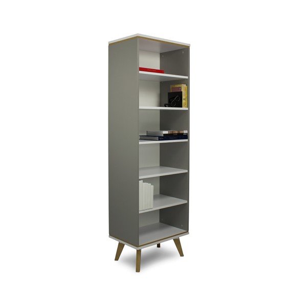 Bibliotecă SKANDICA Jorgen, gri-image-1