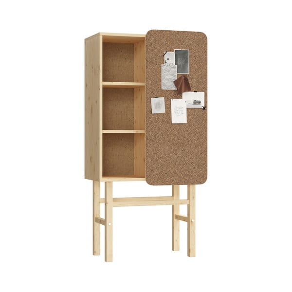 Bibliotecă din lemn de pin cu avizier Karup Design Slide-image-4