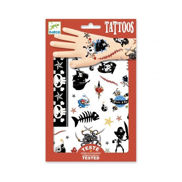 Tatuaje temporare pentru copii Djeco „Pirați”-image-1
