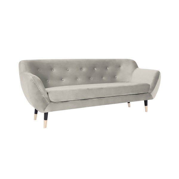 Canapea cu picioare negre Mazzini Sofas AMELIE. crem, 188 cm-image-2