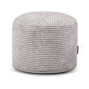 Fotoliu bean bag gri deschis cu tapițerie din catifea reiată Mini – SLOWDOWN